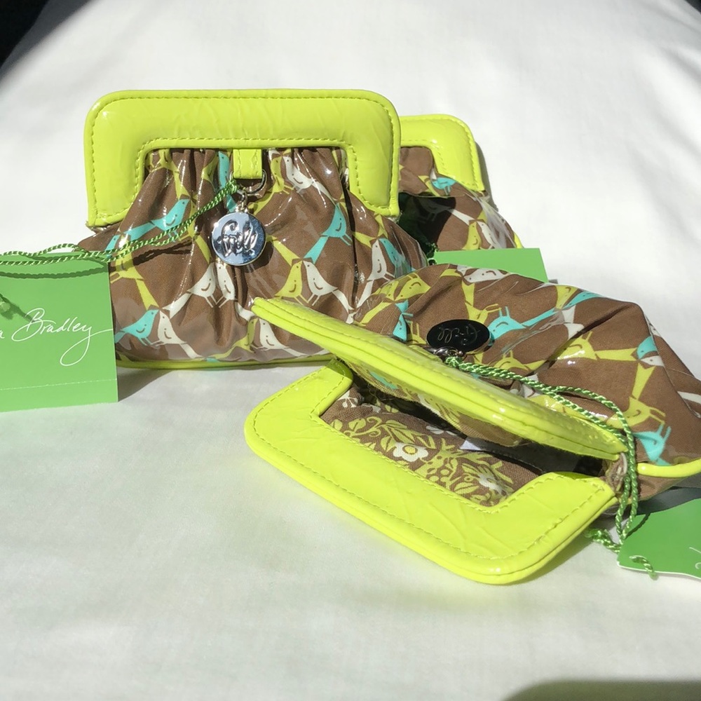 Authentic Vera Bradley Charmed  Coin Pouch.